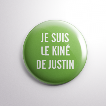 Badge Le Kiné de Justin