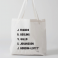 Tote Bag My Crazy List